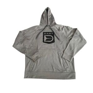 TYR DART Mens Gray Hoodie‎ Sweatshirt Pullover Hooded Long Sleeve Size M